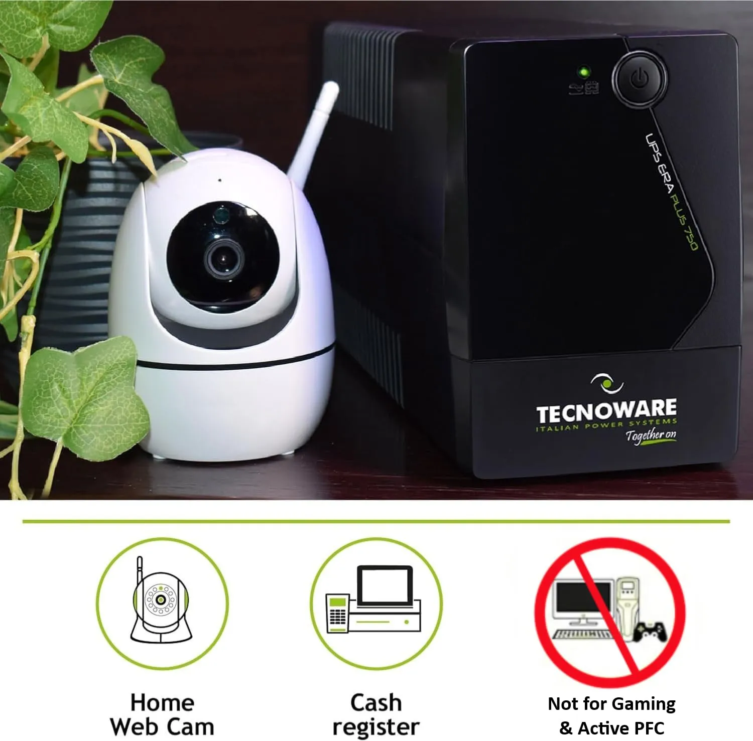 Tecnoware ERA PLUS 750 onduleur 750 VA 2 prises Schuko