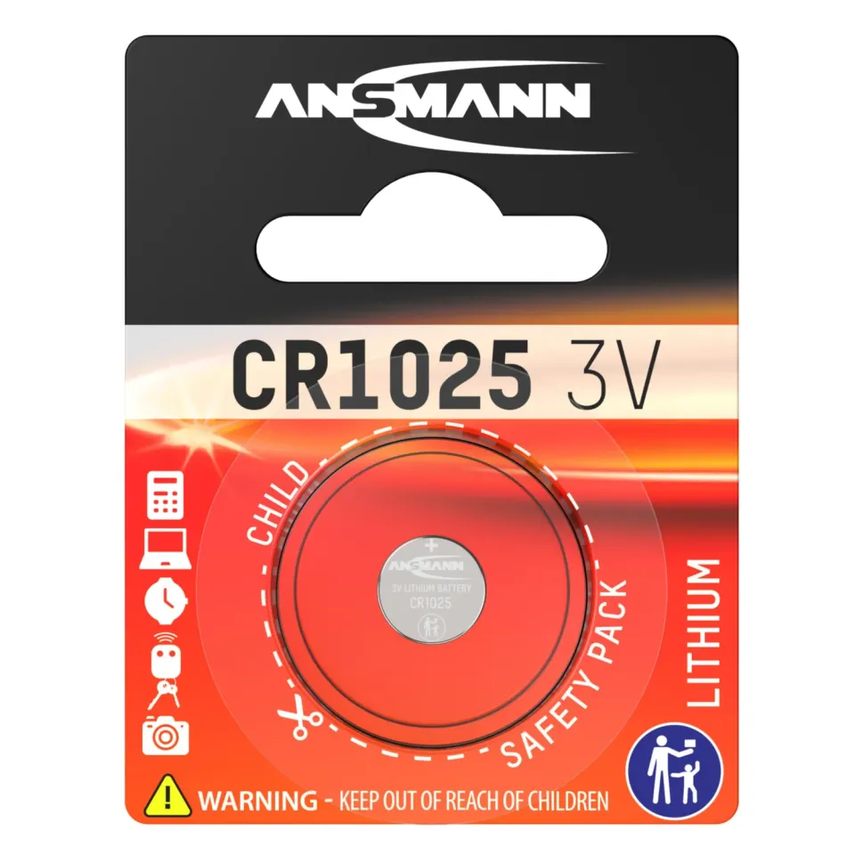 ANSMANN CR1025 pile bouton lithium 3 V 30 mAh