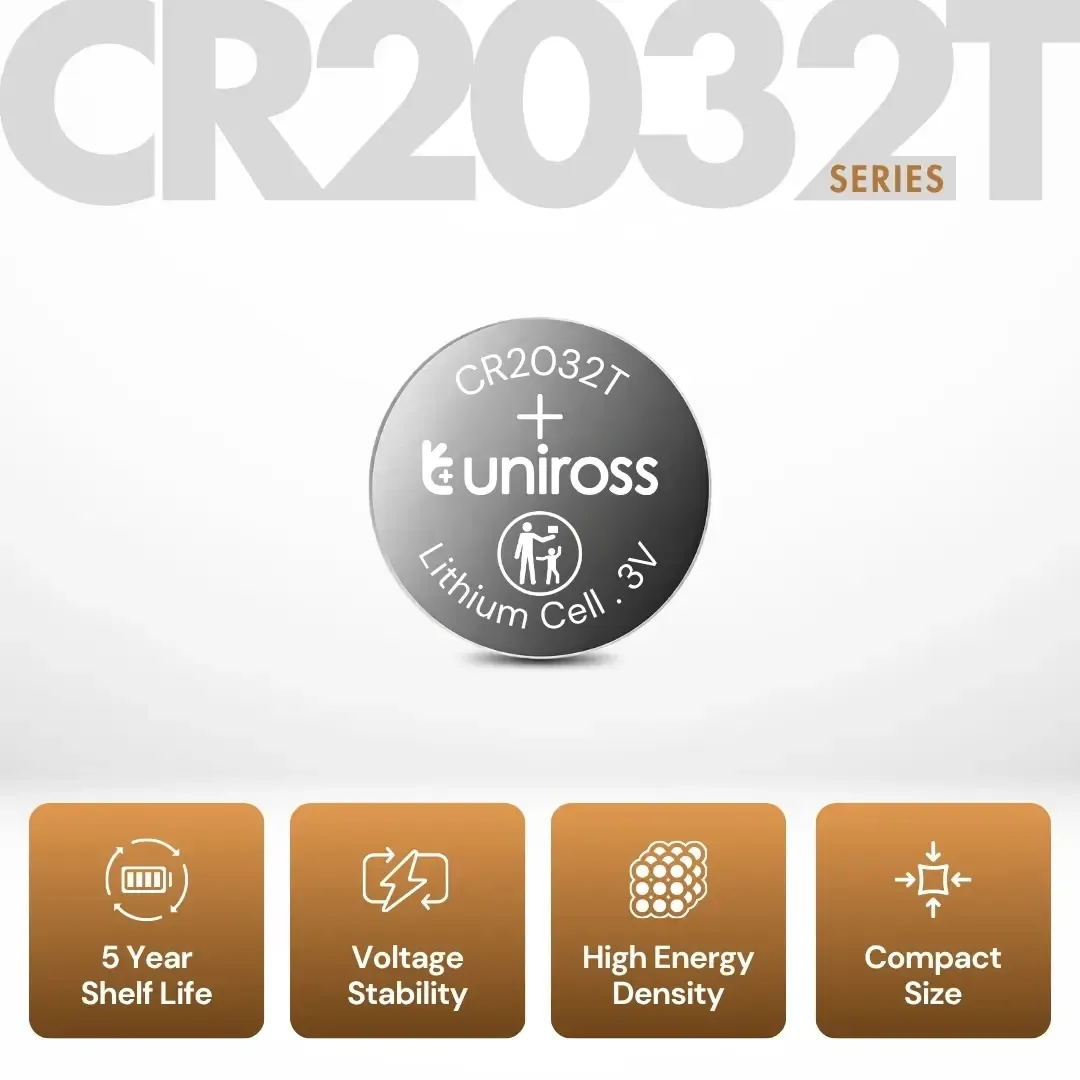 Uniross CR2032T HT pile bouton 3 V 220 mAh haute température