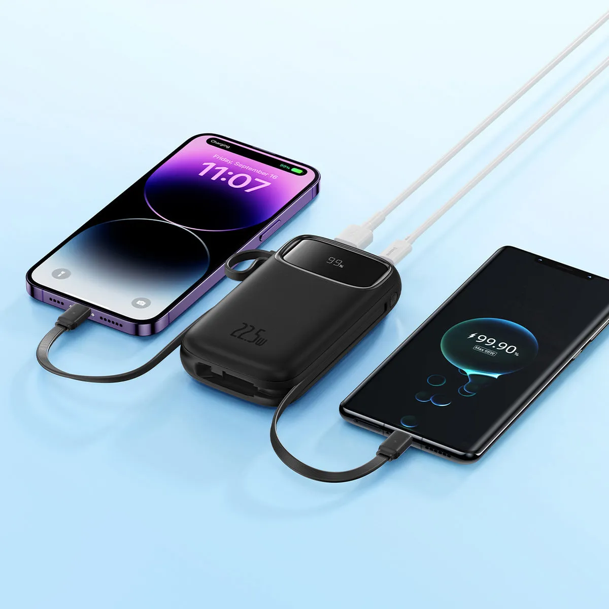 Baseus Qpow2 batterie externe 10 000 mAh noire 22,5 W