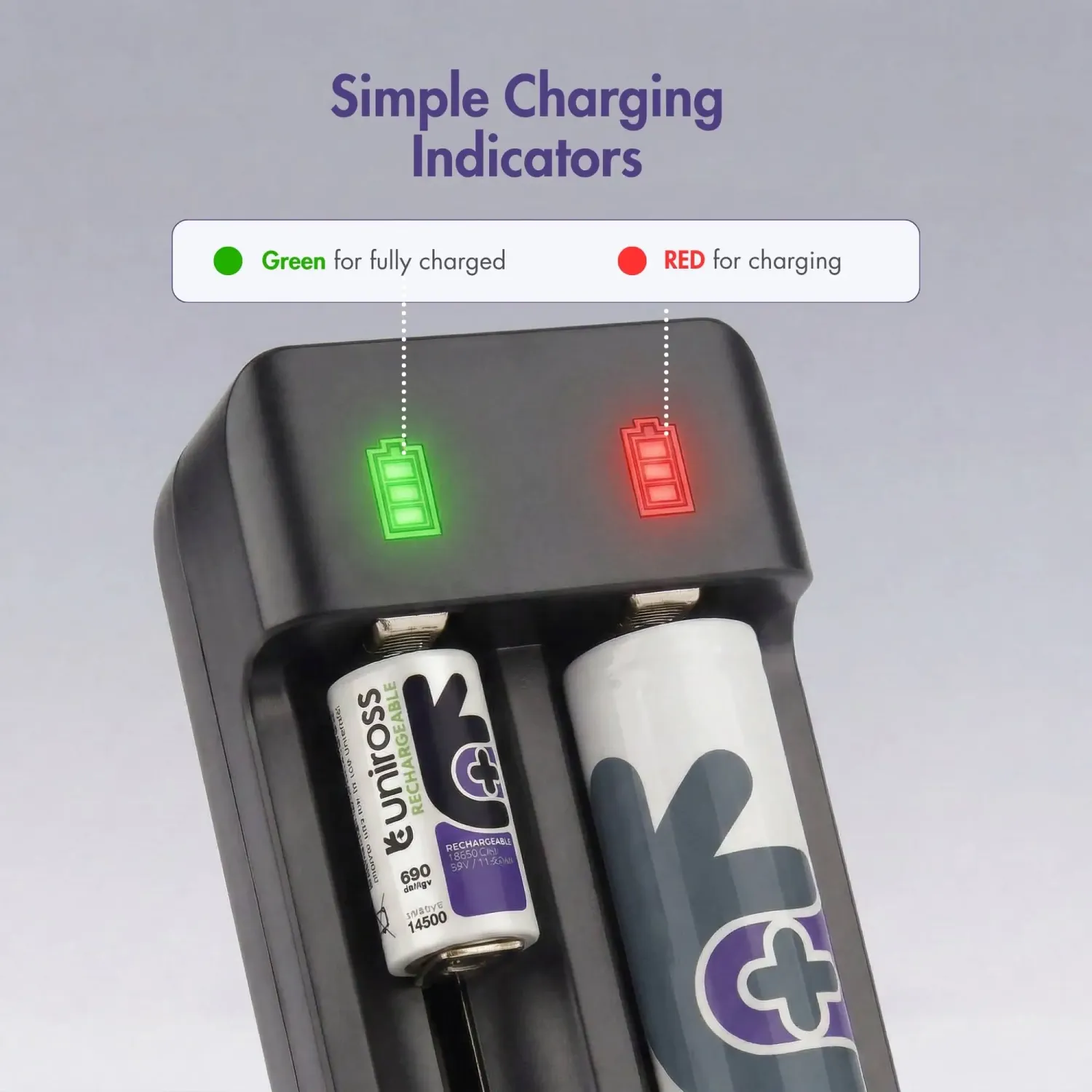 NeO2 Smart USB-C chargeur Li-ion double fente