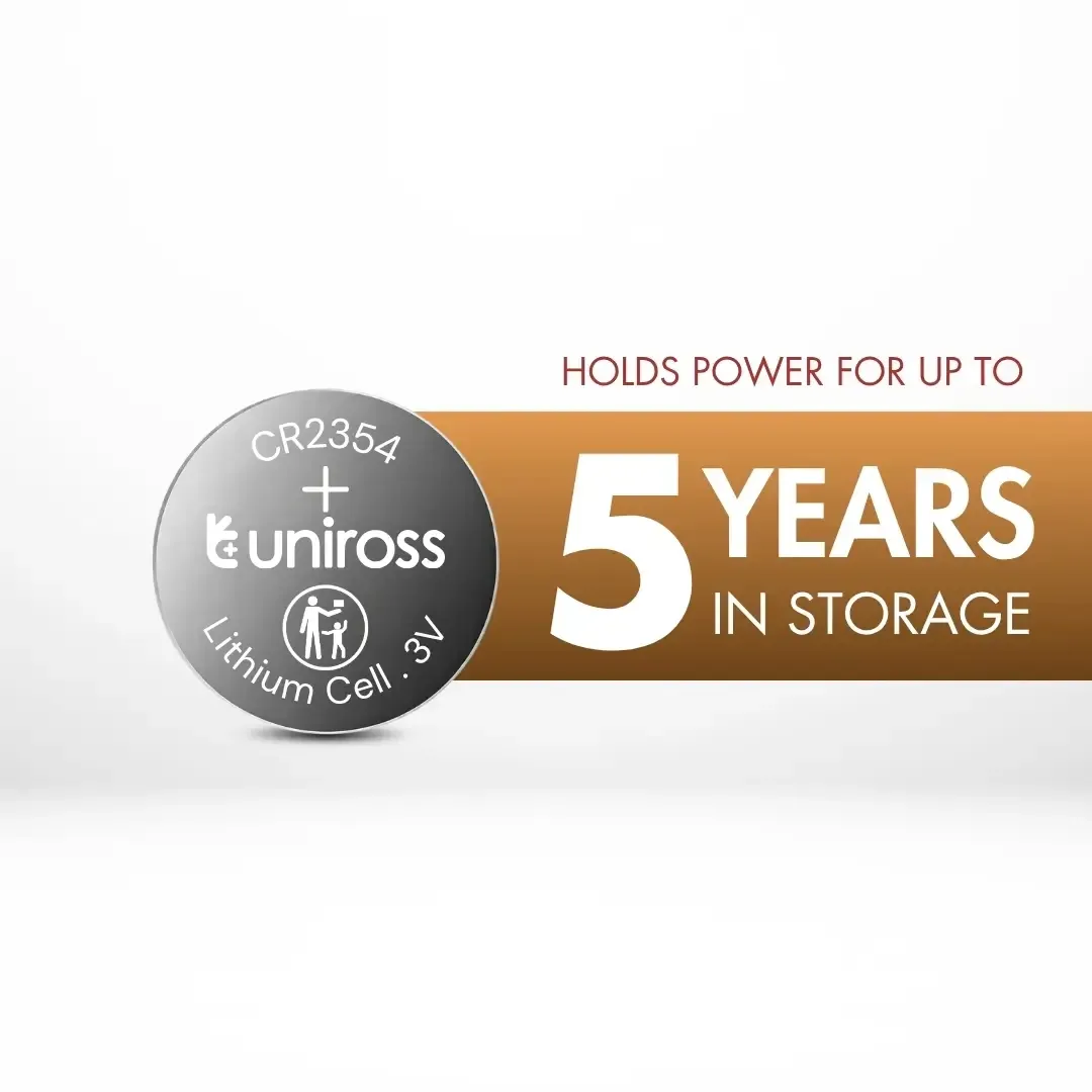 Uniross CR2354 pile bouton lithium 3V 560mAh industrielle