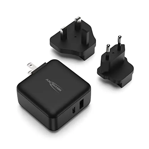 ANSMANN chargeur USB de voyage 30 W avec prises interchangeables
