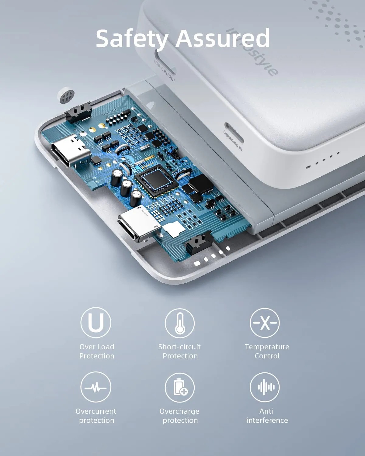 Innostyle PowerMag 2-en-1 batterie externe 10 000 mAh MagSafe
