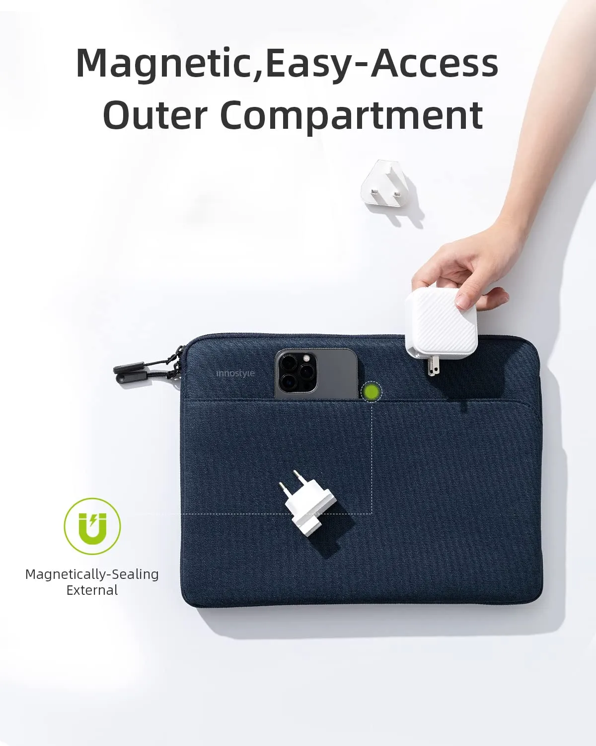 Innostyle OmniProtect Slim sacoche ordinateur 14 pouces bleue imperméable