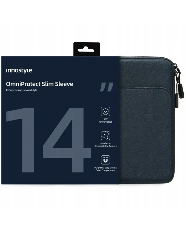Innostyle OmniProtect Slim sacoche ordinateur 14 pouces bleue imperméable