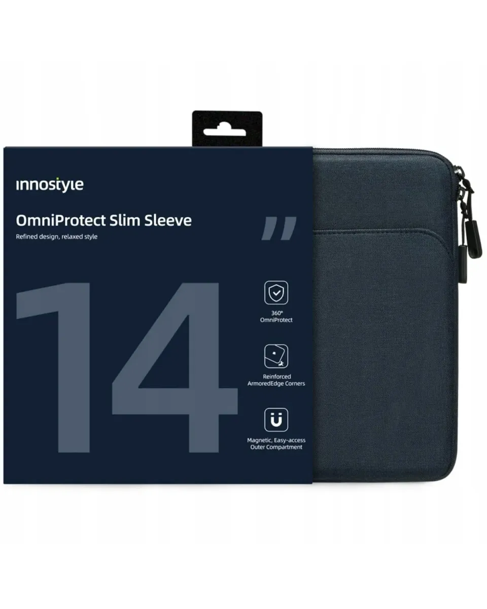 Innostyle OmniProtect Slim sacoche ordinateur 14 pouces bleue imperméable