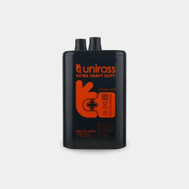 Uniross 4R25 6V pile saline pack 1 lanterne chantier