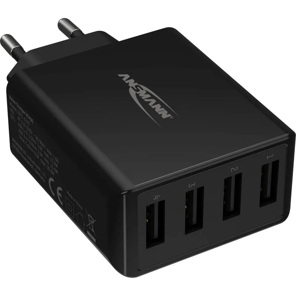 ANSMANN HC218PD chargeur USB 18 W noir double port