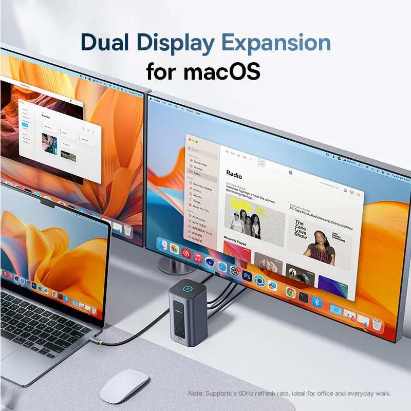 Baseus Nomos NU1 Air Mac station d’accueil 12-en-1 double écran