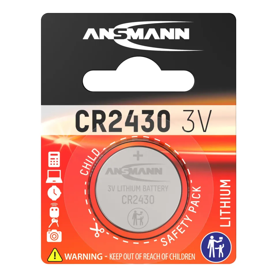 ANSMANN CR 2430 pile bouton lithium 3 V