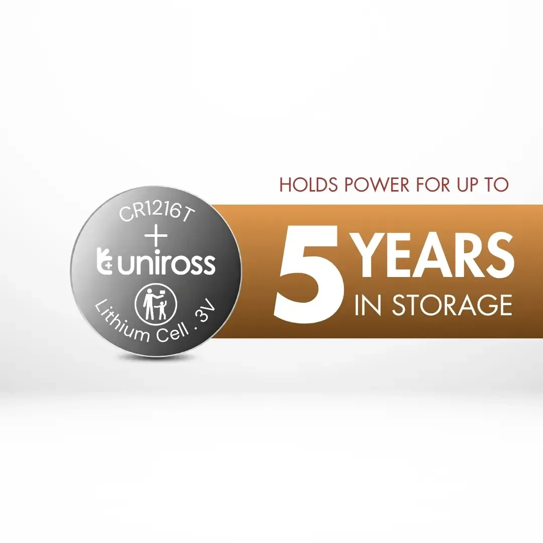 Uniross CR1216T HT pile bouton lithium 3V haute température