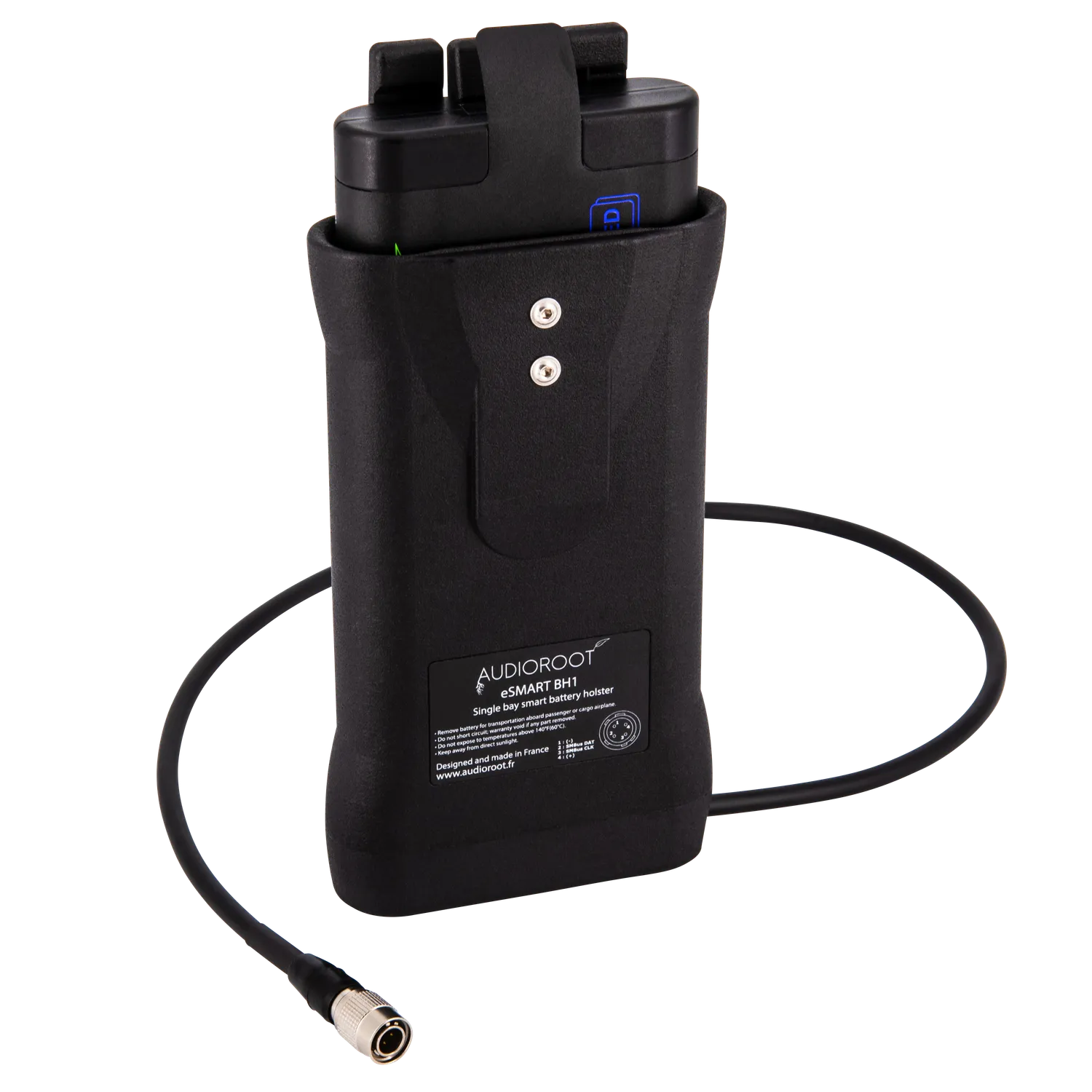 BSRF Audioroot BH1 support batterie eSMART sortie Hirose HRS4