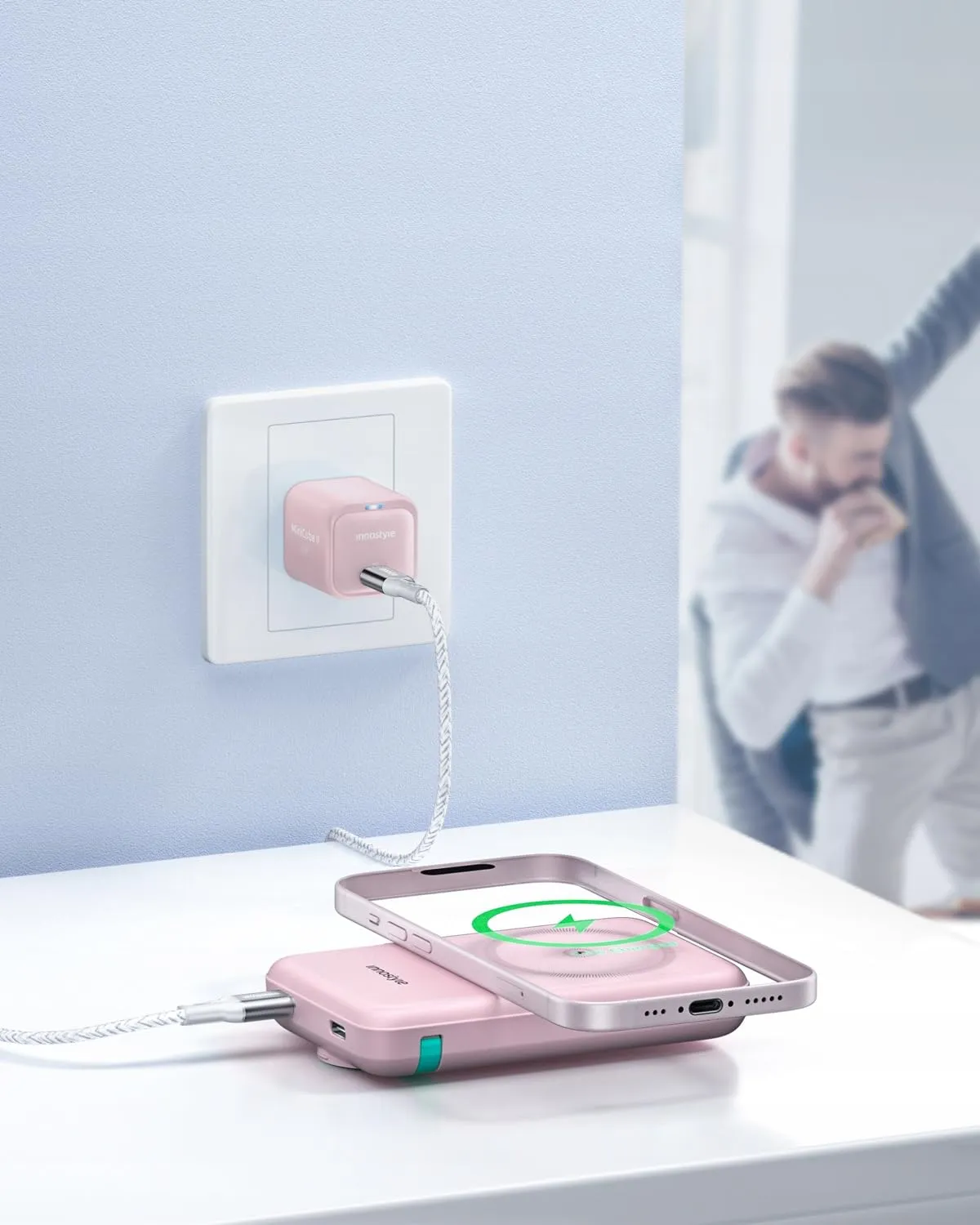 Innostyle PowerDuo 2-en-1 batterie externe 10 000 mAh MagSafe