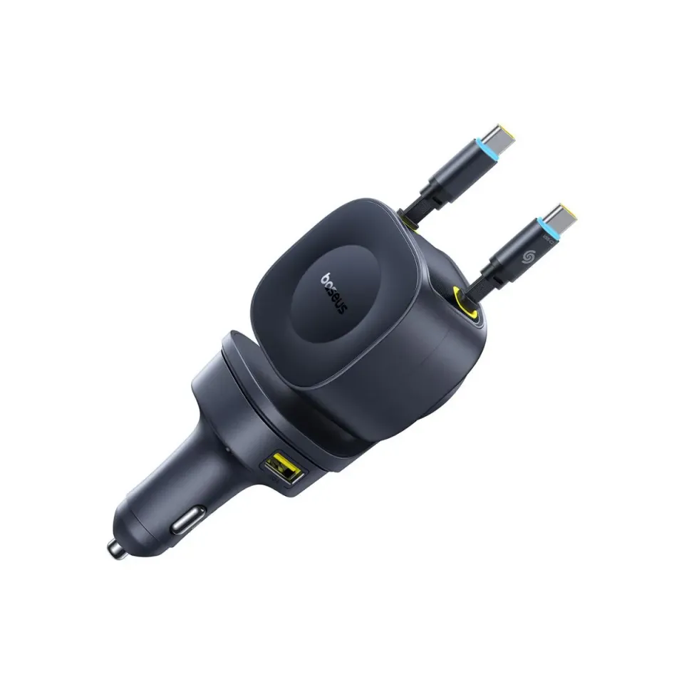 Baseus PrimeTrip VR2 Max chargeur voiture 163 W câble rétractable