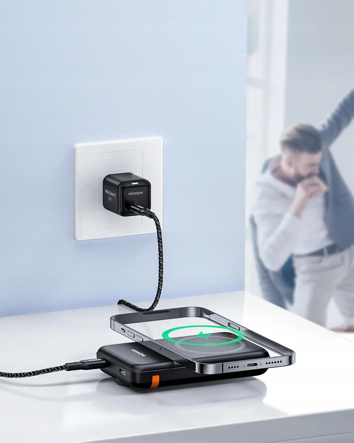 Innostyle PowerDuo 2-en-1 batterie externe 10 000 mAh MagSafe