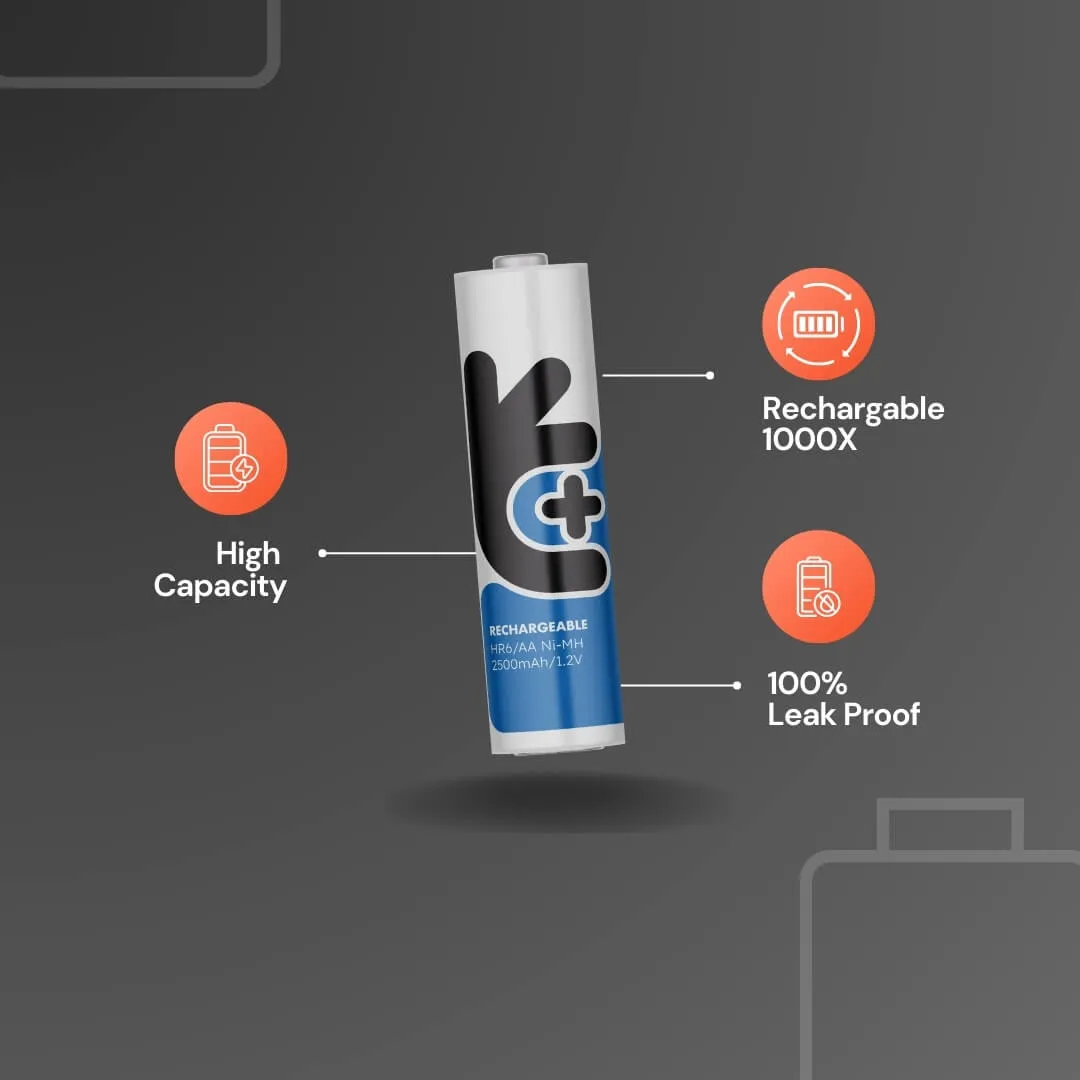 Uniross AA pile rechargeable Ni-MH 2700mAh pack de 4