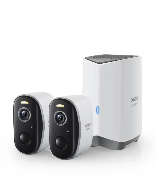 Baseus Security N1 kit 2 caméras Wi-Fi extérieures 2K batterie