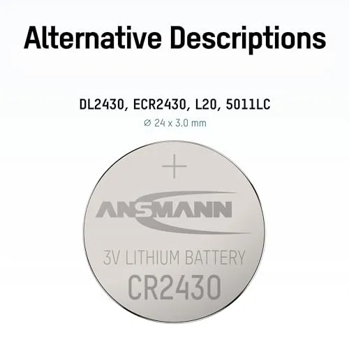 ANSMANN CR 2430 pile bouton lithium 3 V