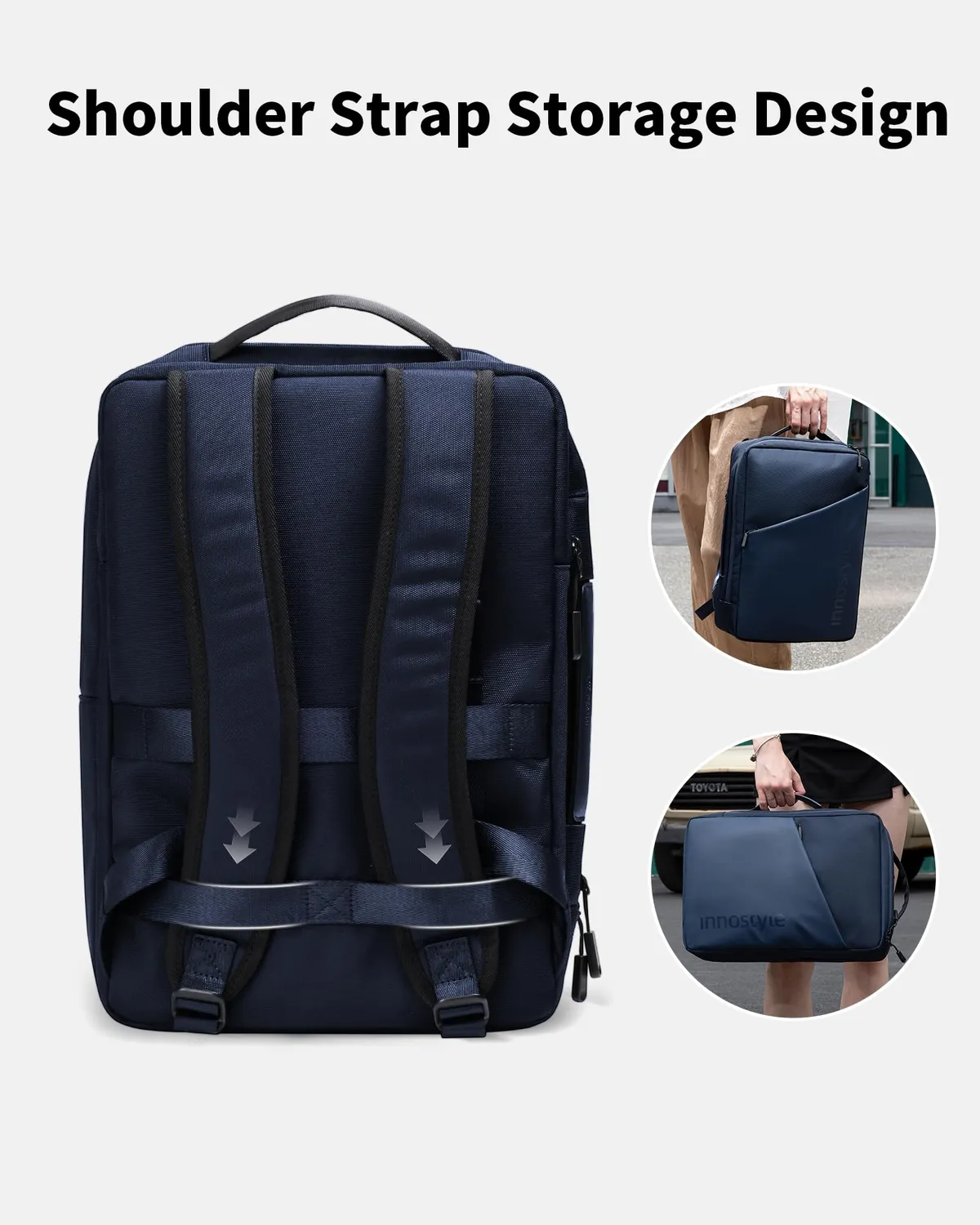 Innostyle DailyCommute sac à dos ordinateur 15,6 pouces bleu