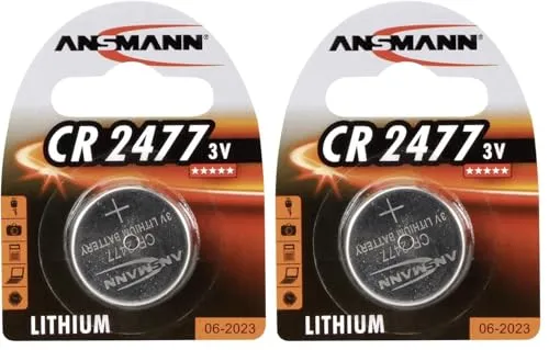 ANSMANN 1516-0010 CR2477 pile bouton lithium 3 V, 1 pièce