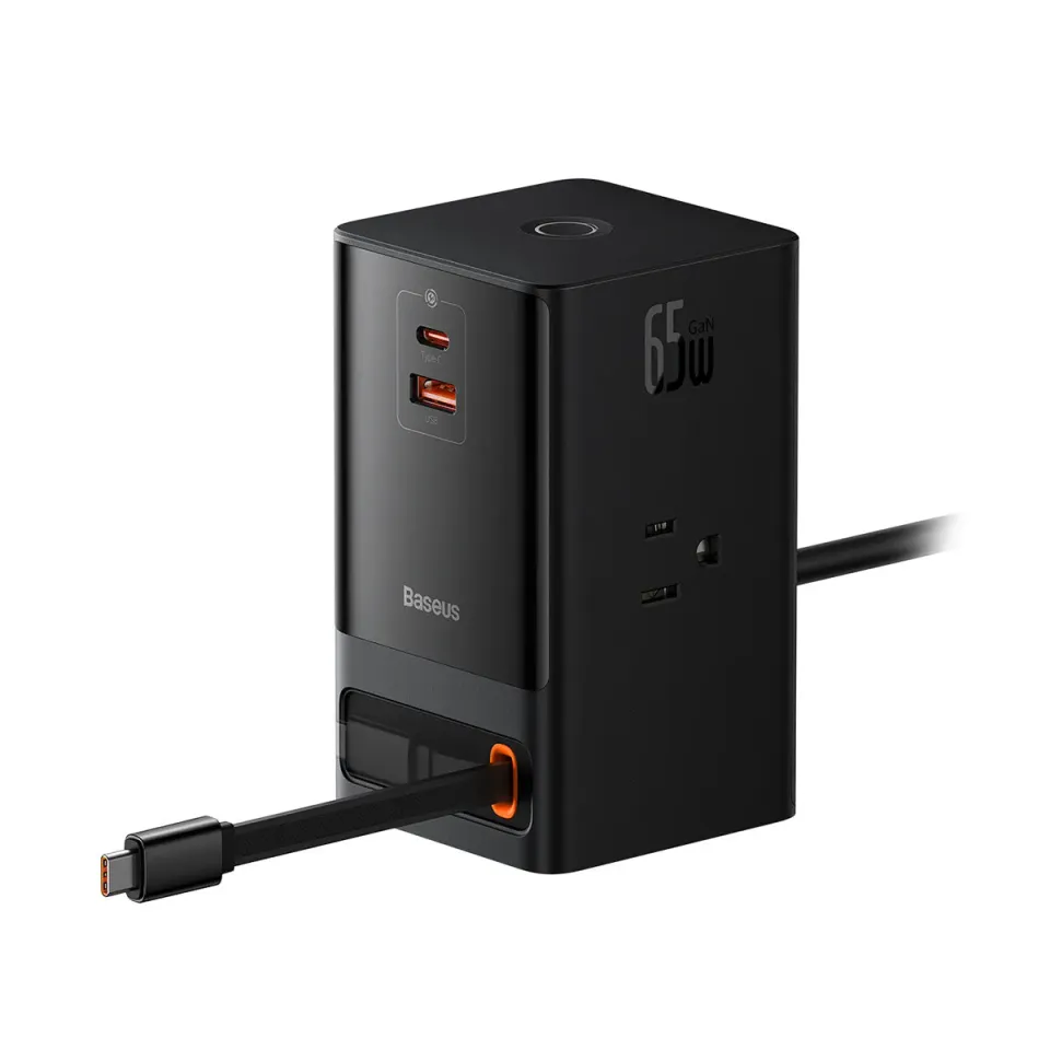 Baseus PowerCombo 6-en-1 station de charge 65 W noire