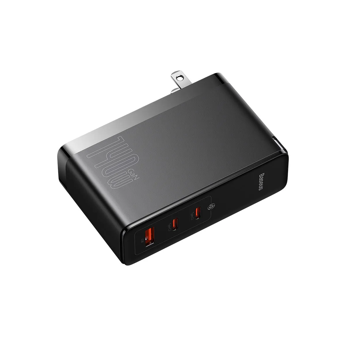 Baseus PowerMega 3 Ports chargeur rapide 140 W noir