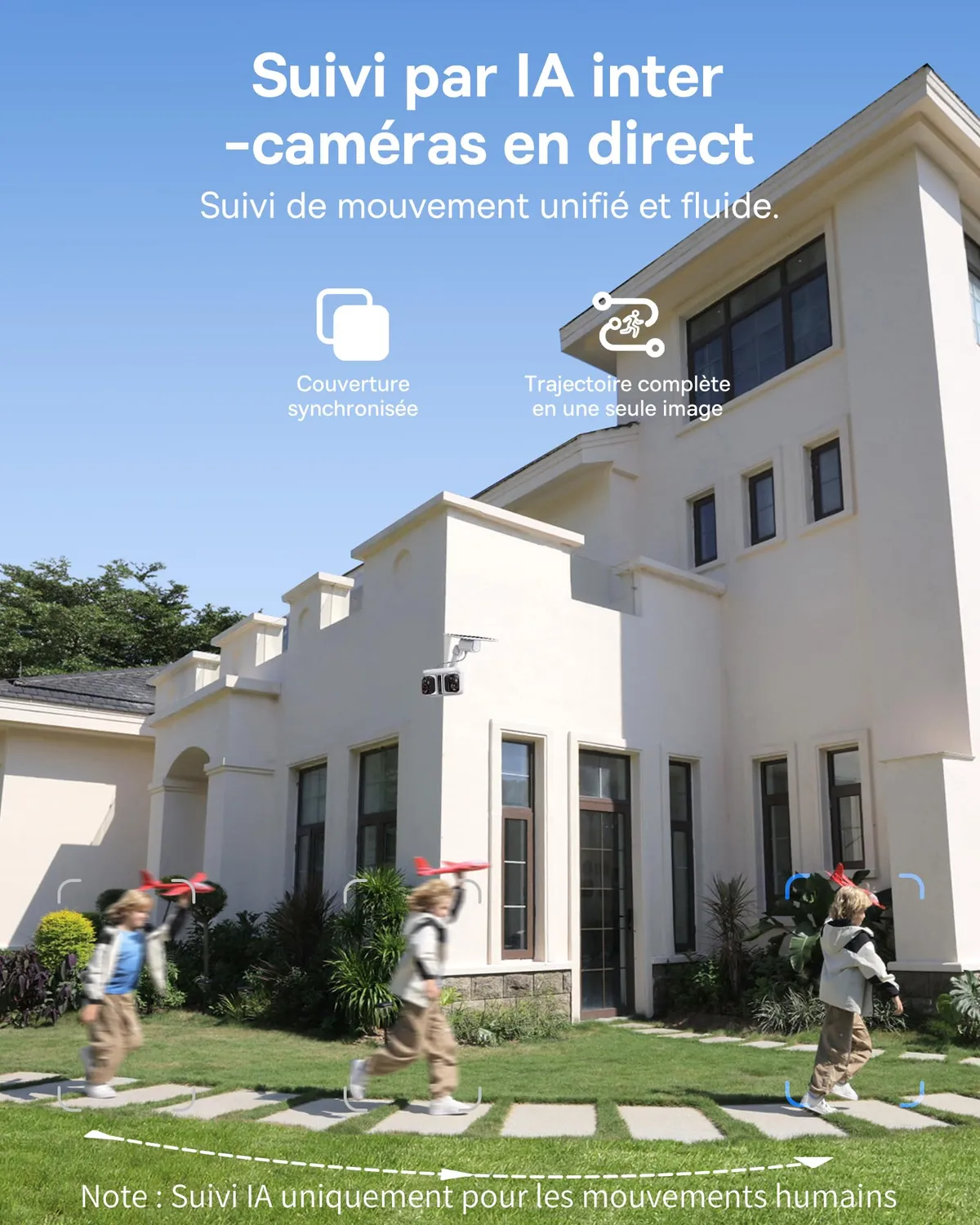 Baseus Security X1 Pro caméra solaire extérieure double objectif 3K