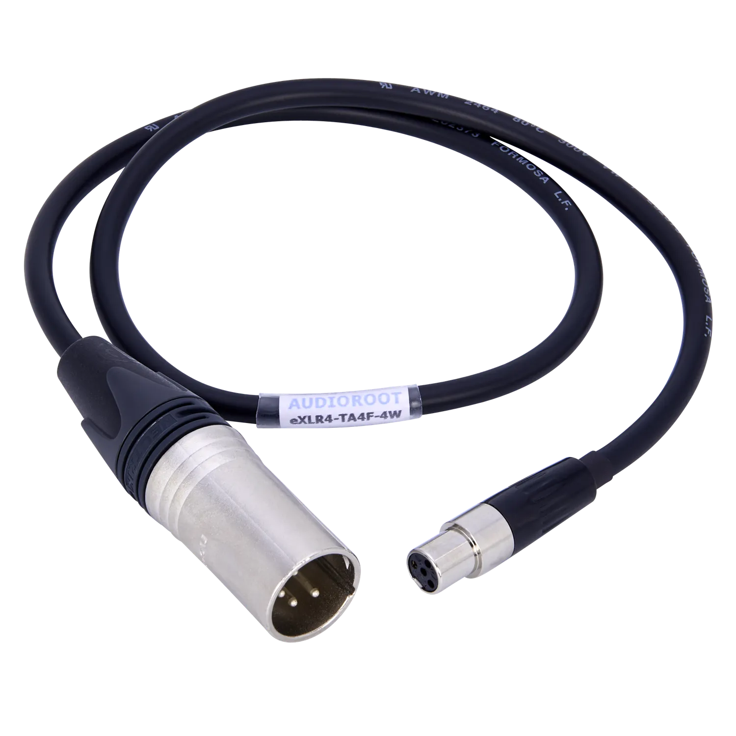 BSRF Audioroot eXLR4-TA4F-4W câble XLR4M-TA4F avec télémétrie 60 cm