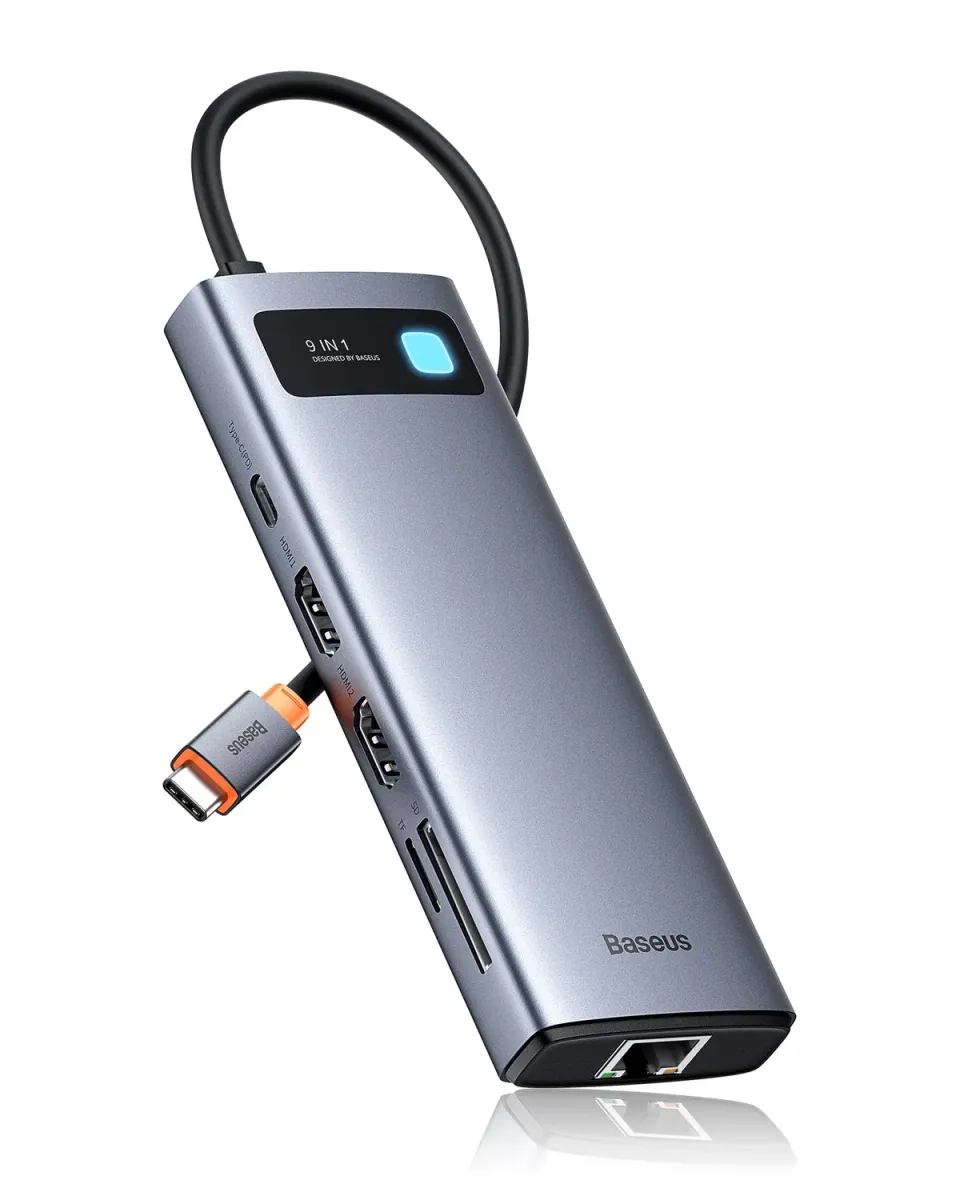Baseus 9 en 1 Station d'Accueil USB-C 4K 120Hz 100W