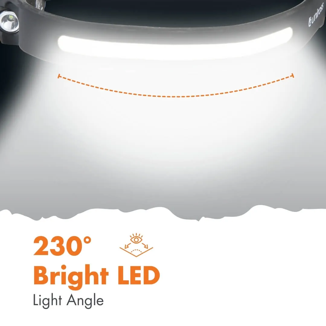 Uniross lampe frontale rechargeable 350 lumens USB-C