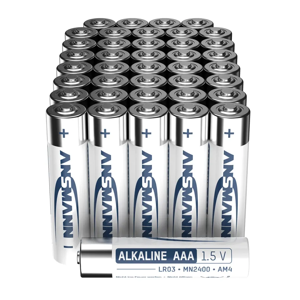 ANSMANN piles alcalines Micro AAA LR03 1,5 V, lot de 40