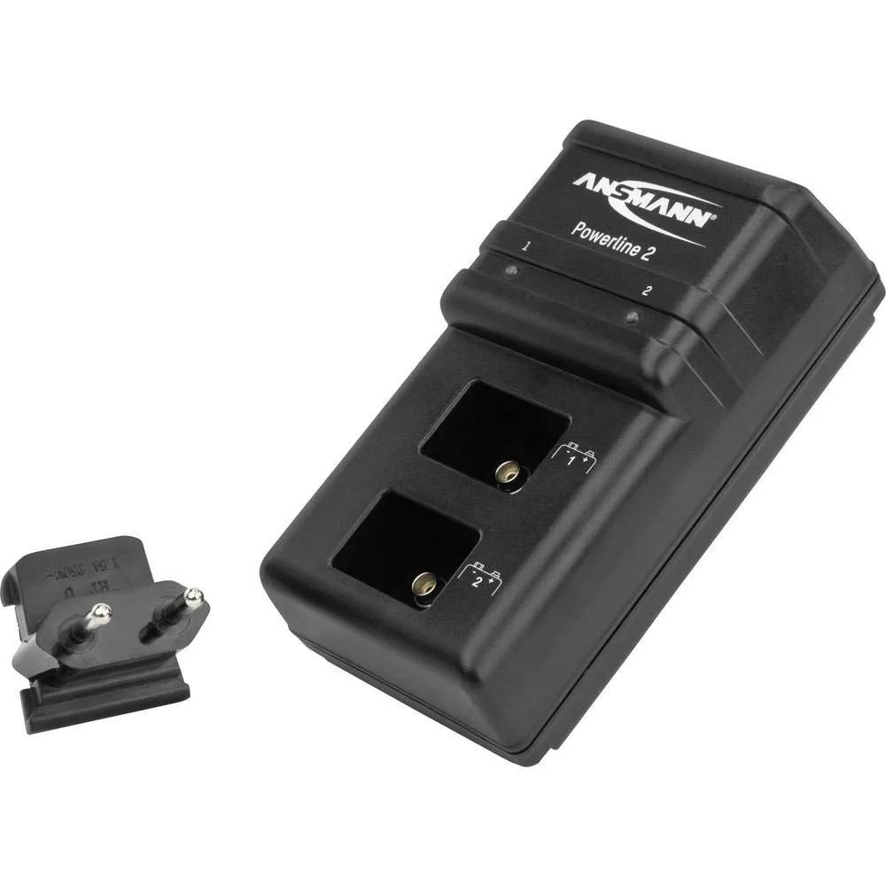 ANSMANN Powerline 2 chargeur HR9V 1 à 2 piles intelligent
