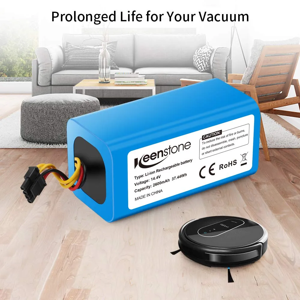 Keenstone batterie aspirateur robot 2600 mAh 4 broches