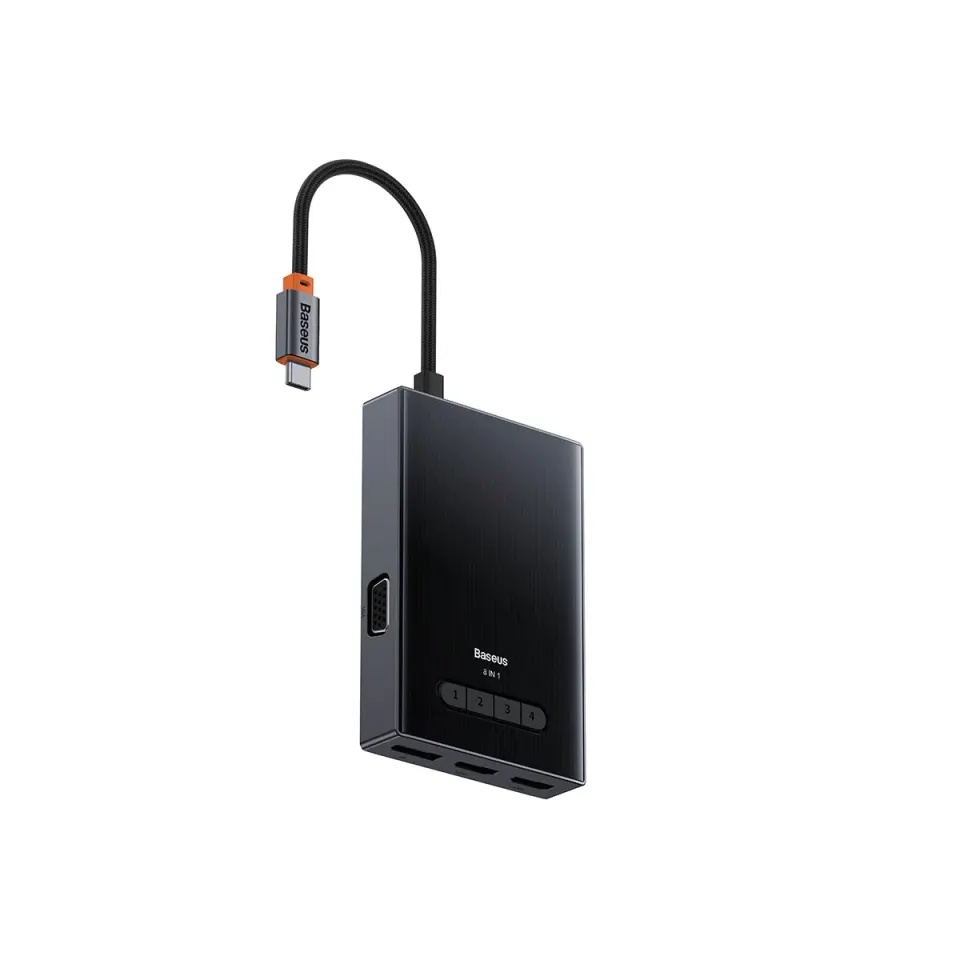 Baseus PioneerJoy 8 in 1 hub USB-C pour ordinateur portable