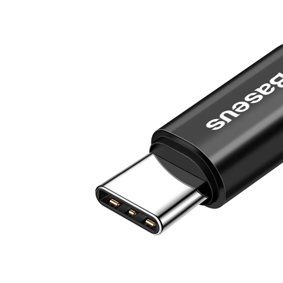 Baseus Fish Eye câble USB-C à ressort 2 A 1 m noir