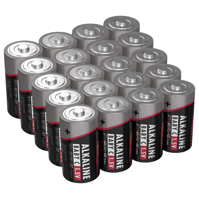 ANSMANN piles Baby C LR14 alcalines 1,5 V lot de 20