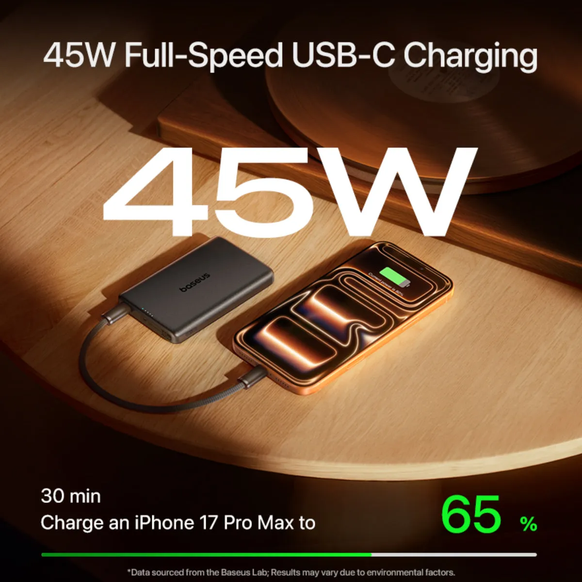 Baseus PicoGo AM52 batterie externe magnétique 10 000 mAh Qi2.2