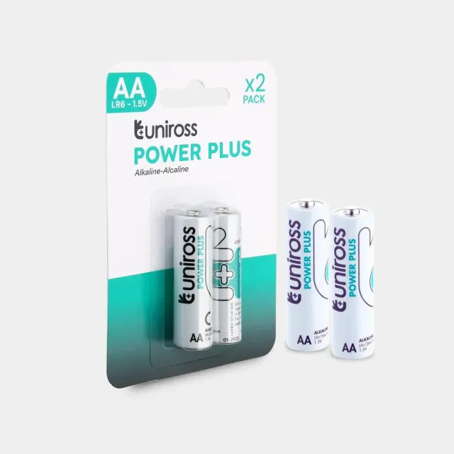Uniross Power Plus LR6 AA pile alcaline blister 2 pièces