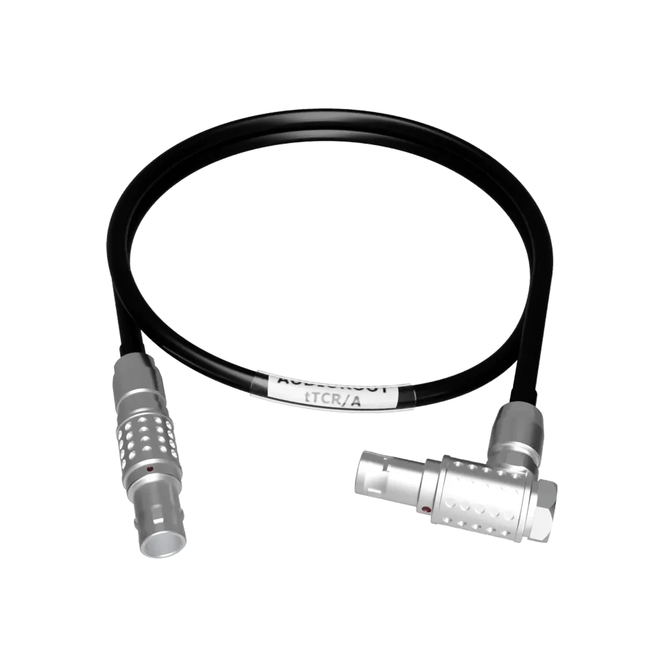 Audioroot tTCR/A câble timecode 5 broches coudé 60 cm