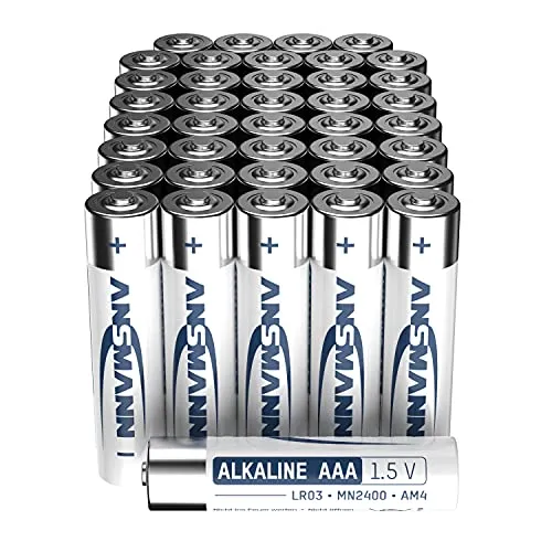 ANSMANN piles alcalines Micro AAA LR03 1,5 V, lot de 40