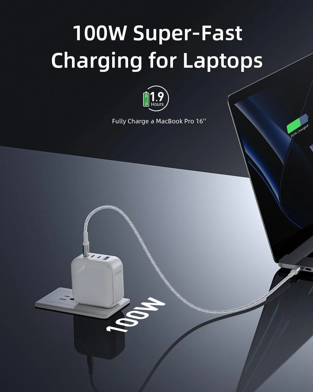 Innostyle SuperCube chargeur GaN 100 W 4 ports