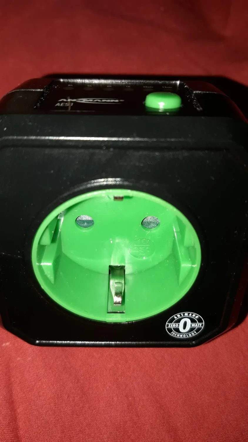 ANSMANN AES1 prise programmable compte à rebours noire