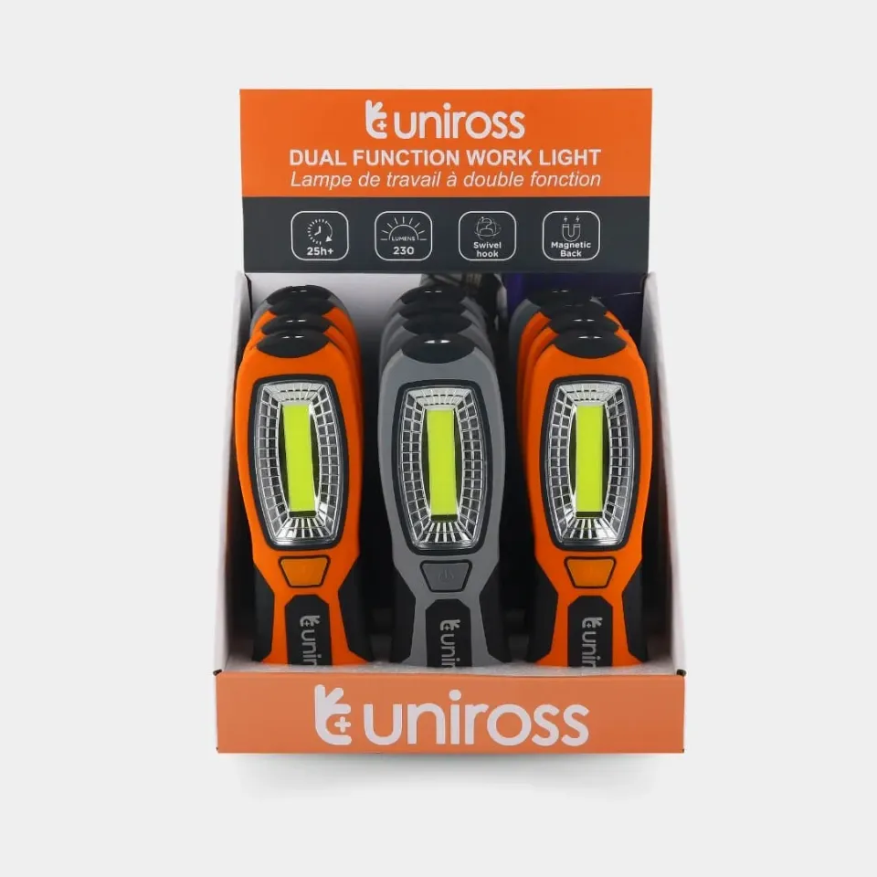 Uniross ULFL017 lampe chantier 2 en 1 230 lumens aimant