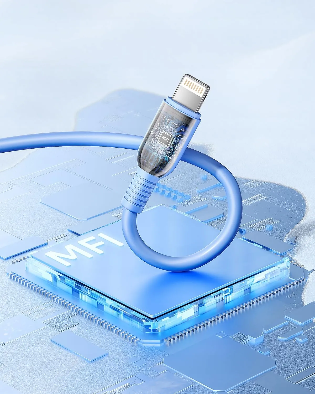 Innostyle Jazzy câble USB-C Lightning MFi 1m bleu