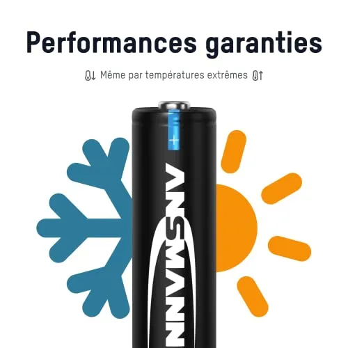 ANSMANN AA 2800 mAh piles rechargeables lot de 4 NiMH