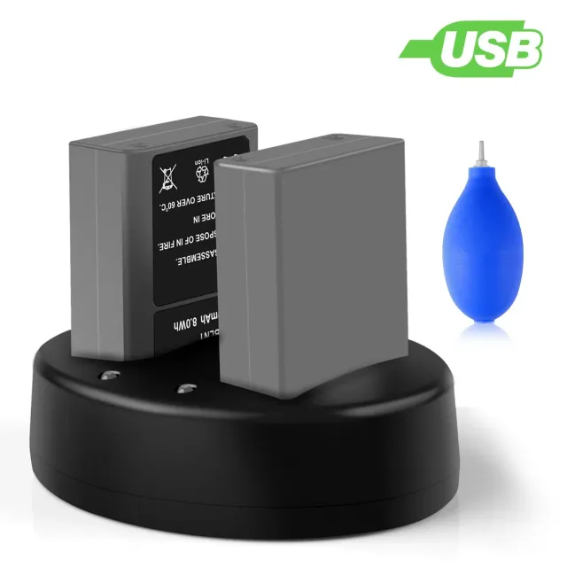 Keenstone PS-BLN1 batteries appareil photo 2 pièces 1050 mAh avec chargeur