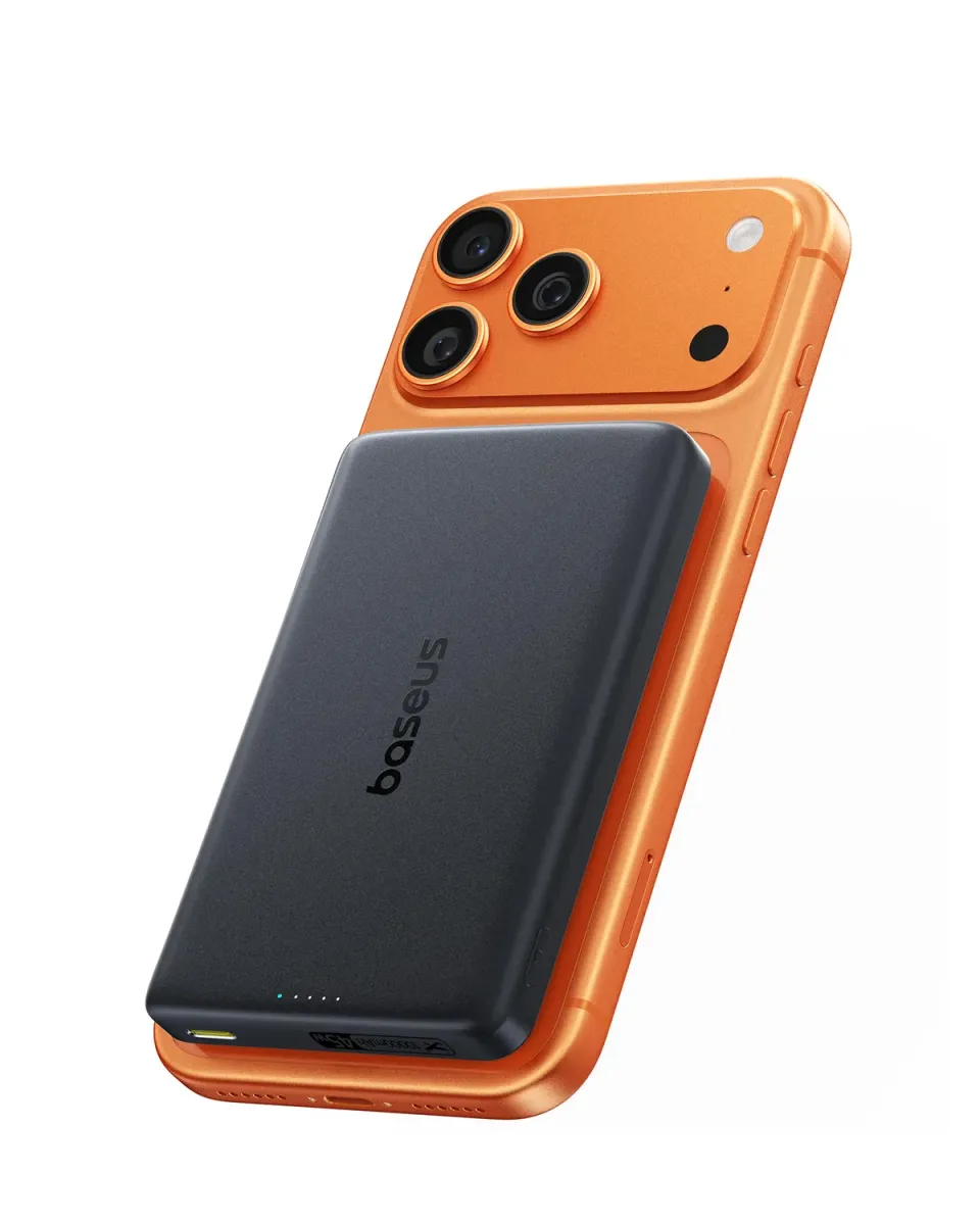 Baseus PicoGo AM52 batterie externe Qi2.2 10 000 mAh noire sans câble intégré