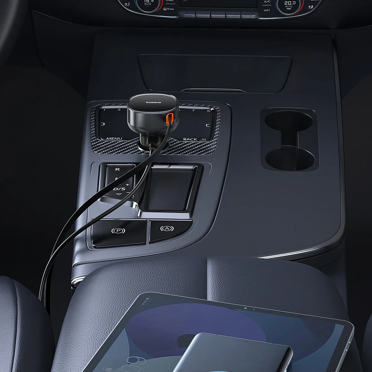 Baseus Enjoyment Pro chargeur voiture USB-C rétractable 60W