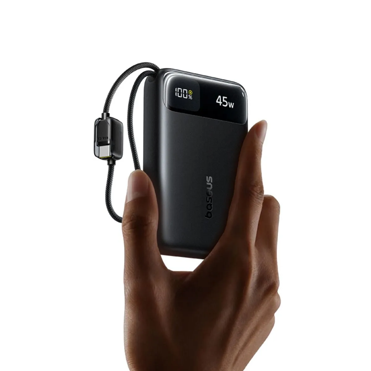 Baseus EnerFill FC11 batterie externe avec câbles 20 000 mAh 45 W noire